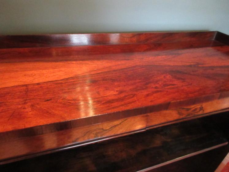 Fine Regency Period Rosewood Open Bookcase - Image 2
