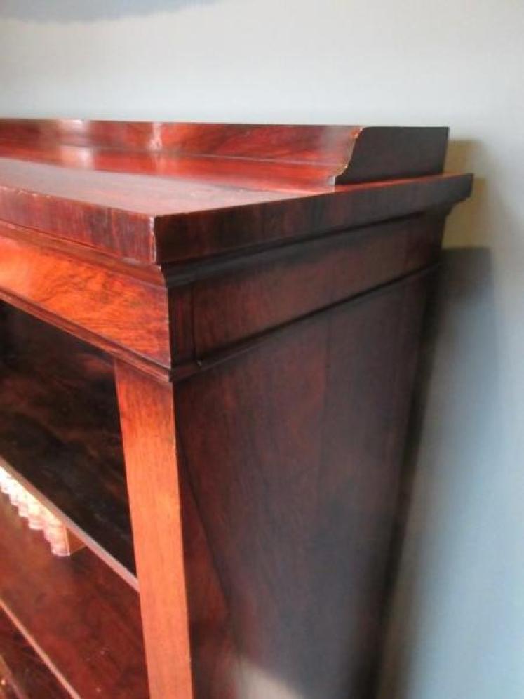 Fine Regency Period Rosewood Open Bookcase - Image 4