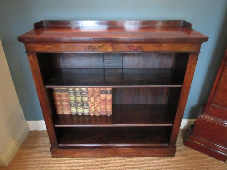 Fine Regency Period Rosewood Open Bookcase - Image 5