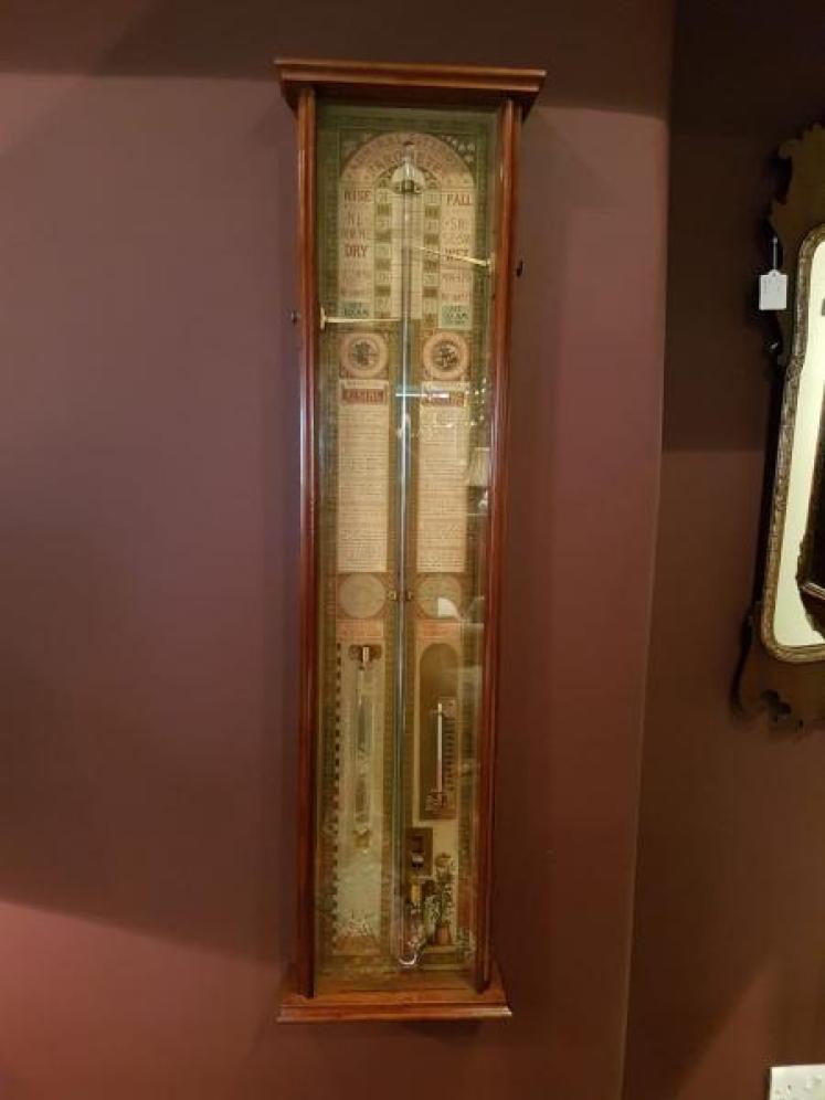 Superb Victorian Mahogany Cased Admiral Fitzroy Barometer - Image 1