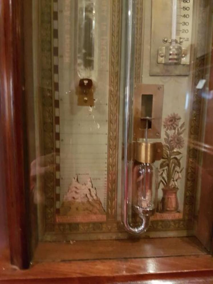 Superb Victorian Mahogany Cased Admiral Fitzroy Barometer - Image 2