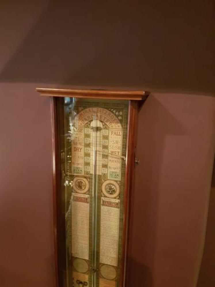 Superb Victorian Mahogany Cased Admiral Fitzroy Barometer - Image 4