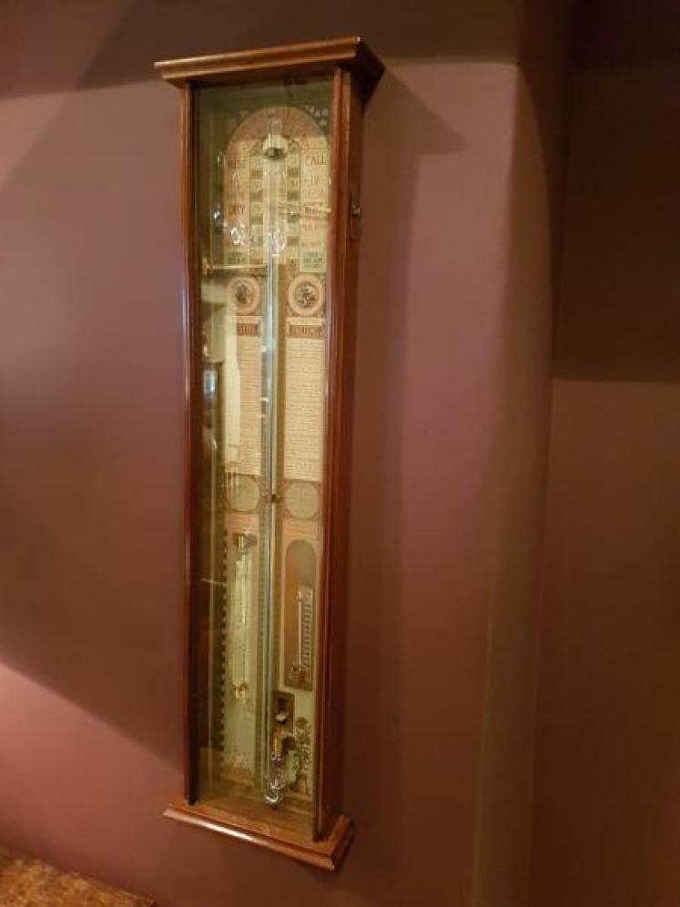 Superb Victorian Mahogany Cased Admiral Fitzroy Barometer - Image 5