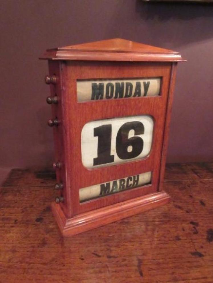 Superb Large Victorian Perpetual Desk Calendar - Image 1