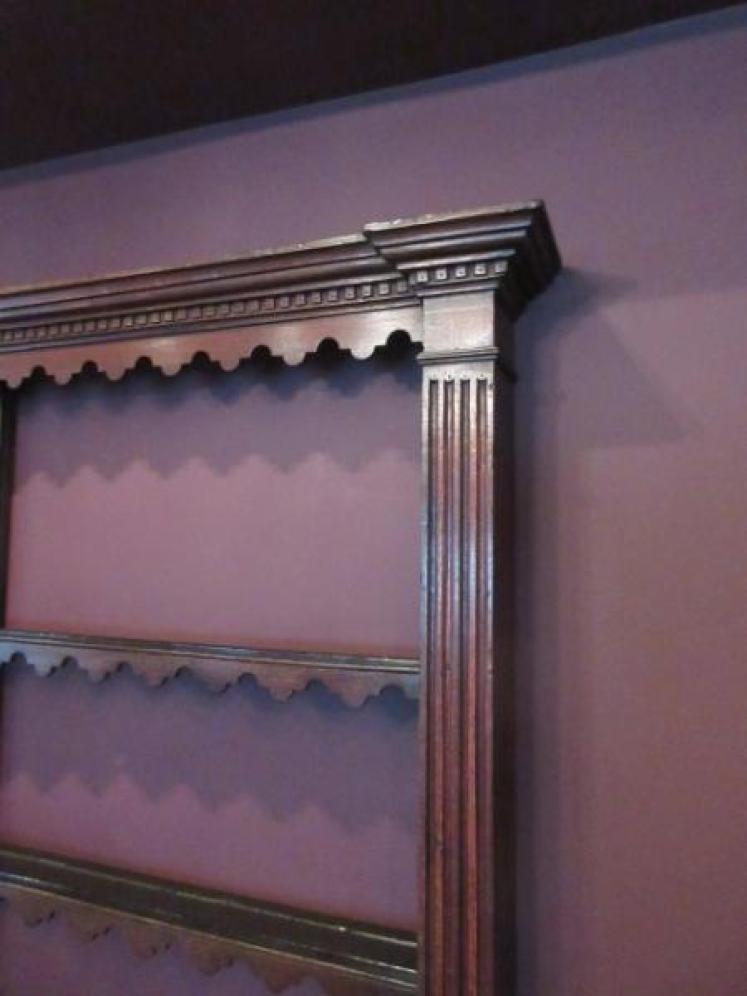 Superb George III Period Oak Dresser & Rack - Image 5