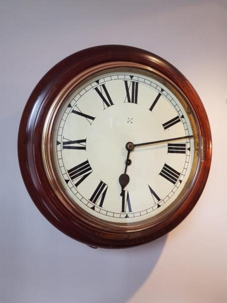 8 Day Edwardian English Dial Clock - Image 1