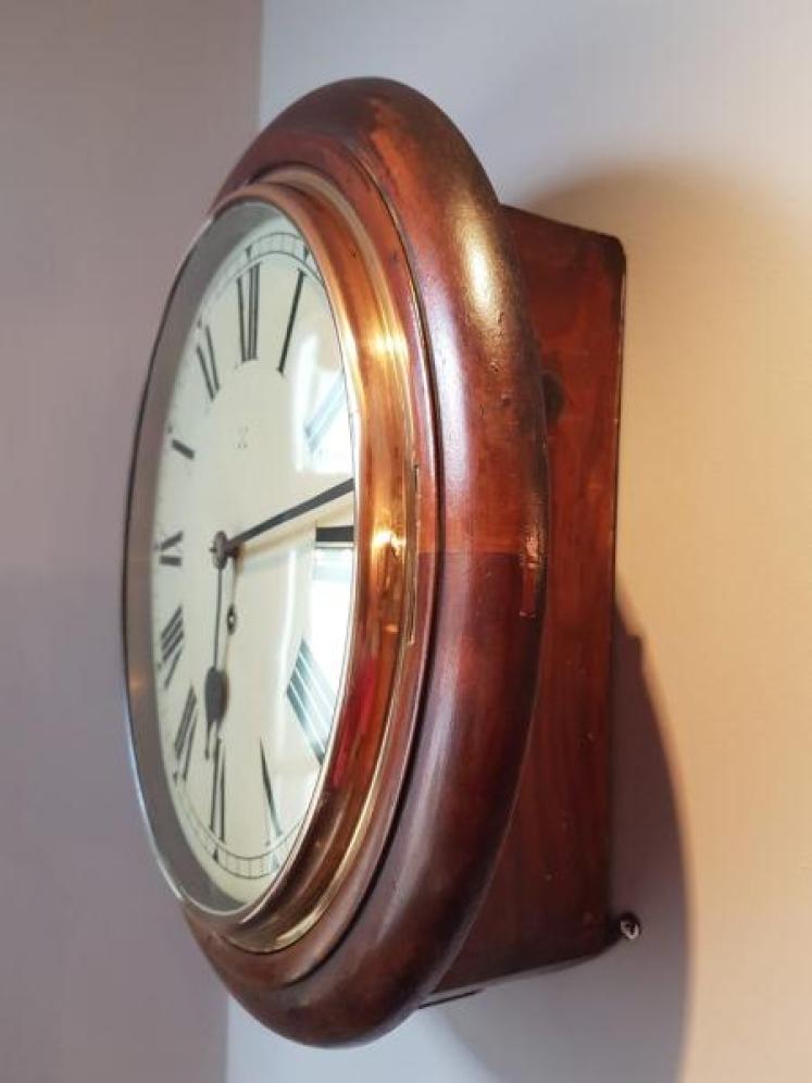 8 Day Edwardian English Dial Clock - Image 2