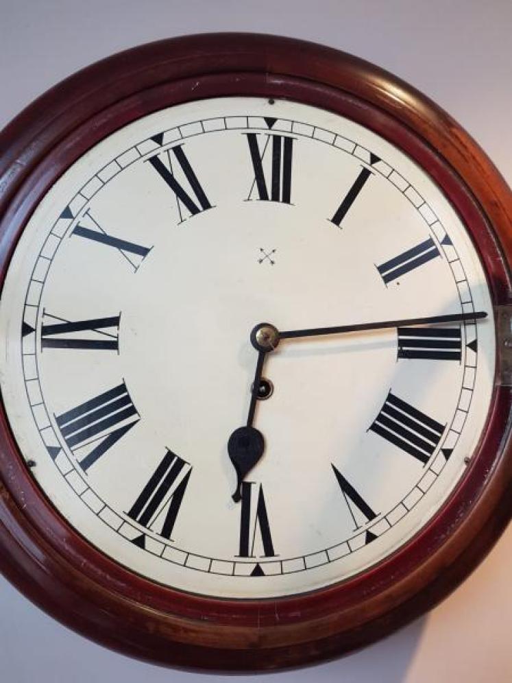 8 Day Edwardian English Dial Clock - Image 4