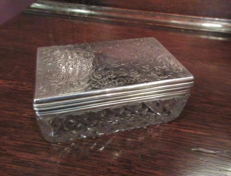 Mid 19th Century Silver Pot Porri Table Top Box - Image 1
