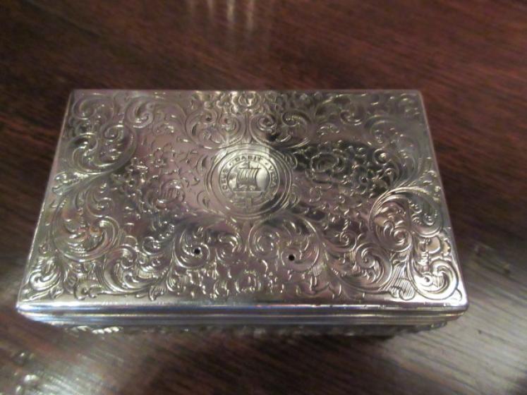 Mid 19th Century Silver Pot Porri Table Top Box - Image 2