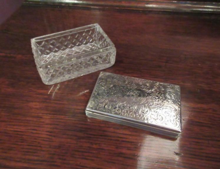 Mid 19th Century Silver Pot Porri Table Top Box - Image 3