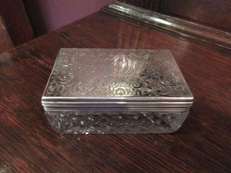Mid 19th Century Silver Pot Porri Table Top Box - Image 5