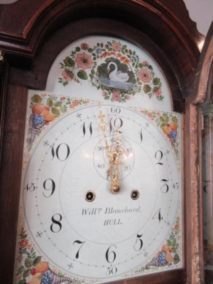 Pretty Regency Period Inlaid 8 Day Longcase Clock - Image 2