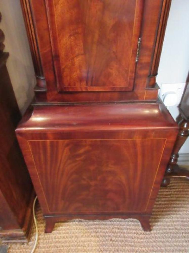 Pretty Regency Period Inlaid 8 Day Longcase Clock - Image 3