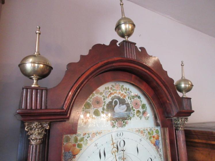 Pretty Regency Period Inlaid 8 Day Longcase Clock - Image 4
