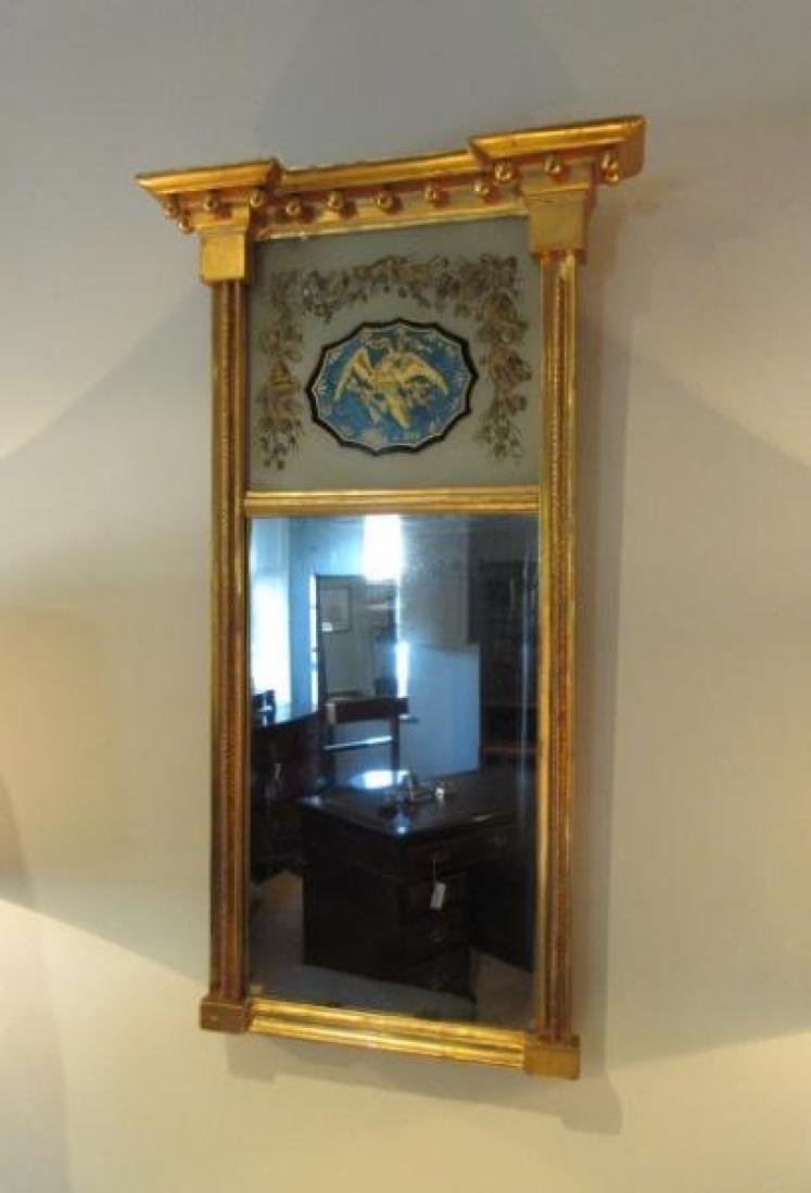 Regency Period Plaster Gilt Pier Glass Mirror - Image 1