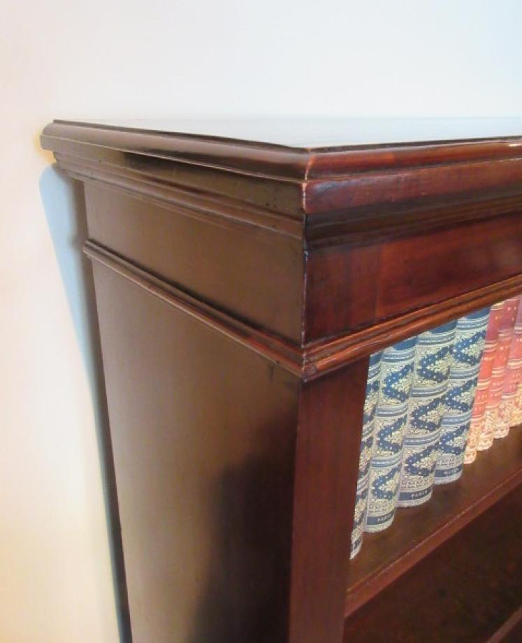 Mid Victorian Polished Mahogany Open Bookcase - Image 2