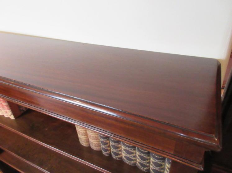 Mid Victorian Polished Mahogany Open Bookcase - Image 3