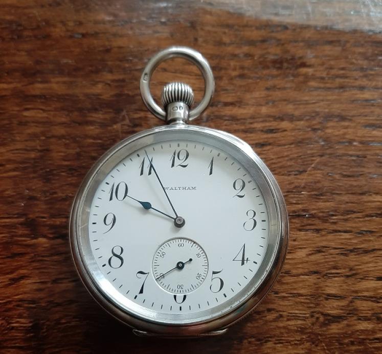 Edwardian Antique Waltham Silver Pocket watch - Image 1