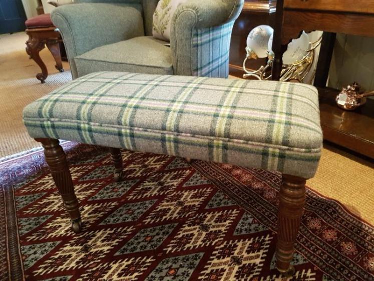 Victorian Mahogany Turned Leg Double Stool - Image 5