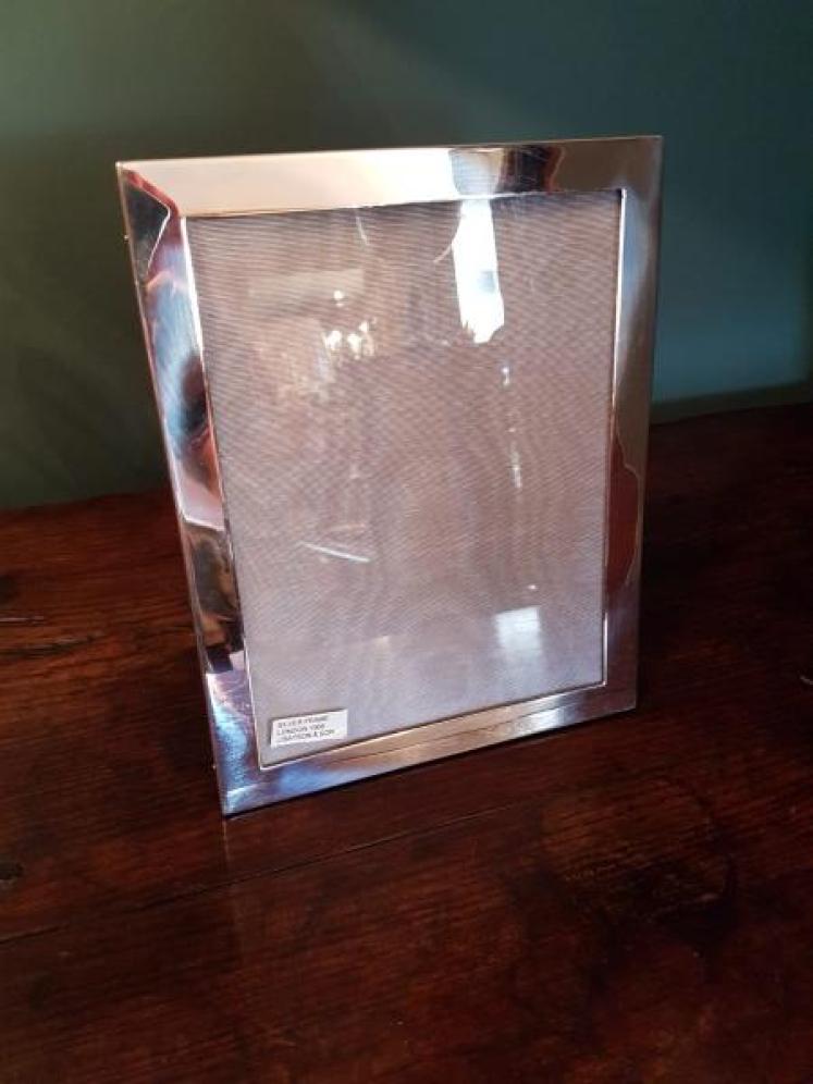 Large Edwardian Period Solid Silver Photo Frame - Image 1