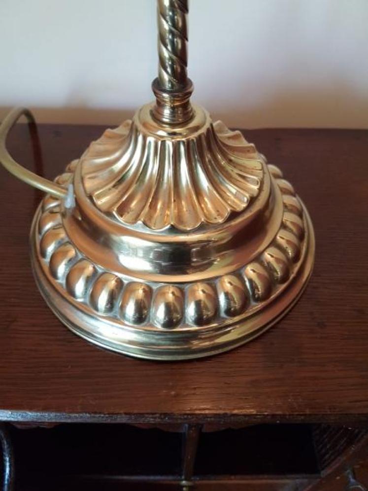 1920's Solid Brass Adjustable Desk Lamp - Image 2