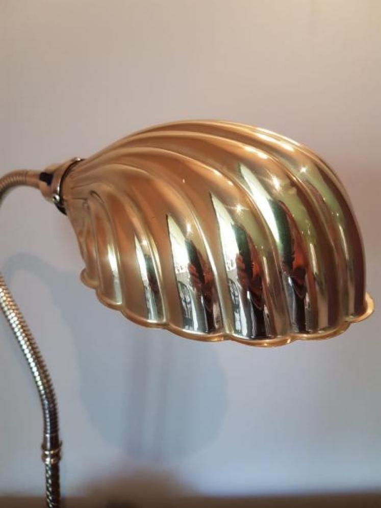 1920's Solid Brass Adjustable Desk Lamp - Image 3