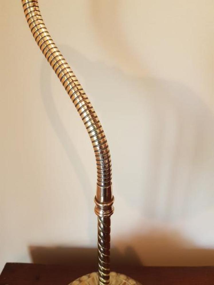 1920's Solid Brass Adjustable Desk Lamp - Image 5