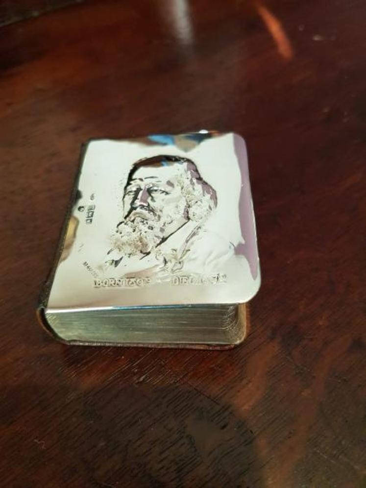 Edwardian Silver Miniature Book 'Poetical Works of Alfred Lord Tennyson' - Image 1