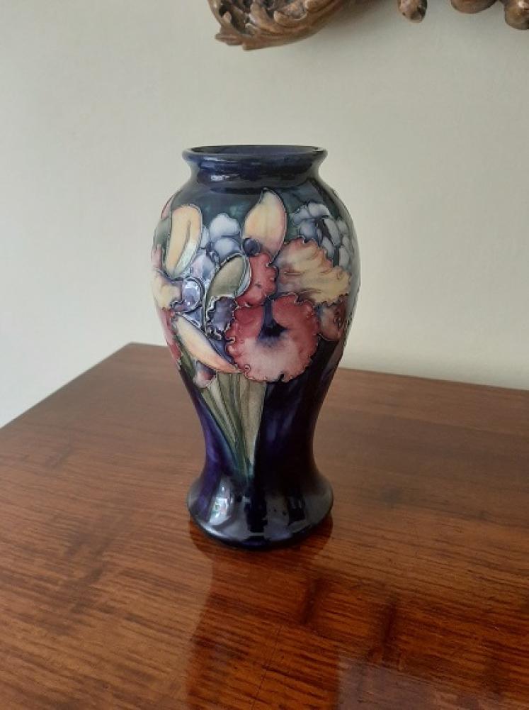 Moorcroft Slipper Orchid Baluster Shaped Vase - Image 5