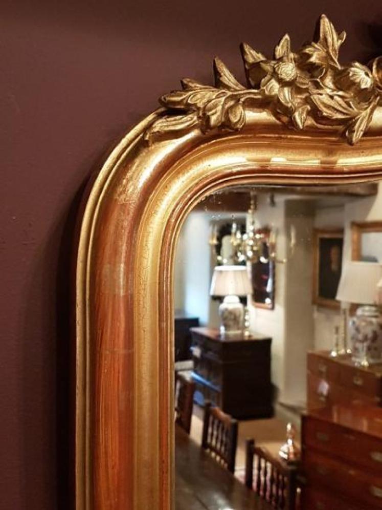Superb Mid 19th Century Timber Gilt Large Mirror - Image 2