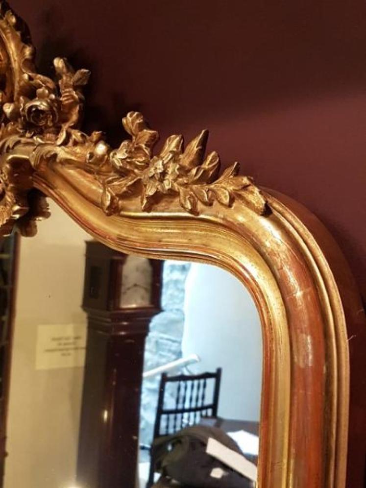 Superb Mid 19th Century Timber Gilt Large Mirror - Image 4
