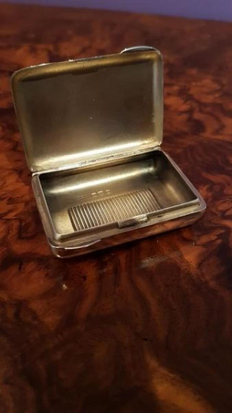 Edwardian Antique Silver Vesta Case - Image 5