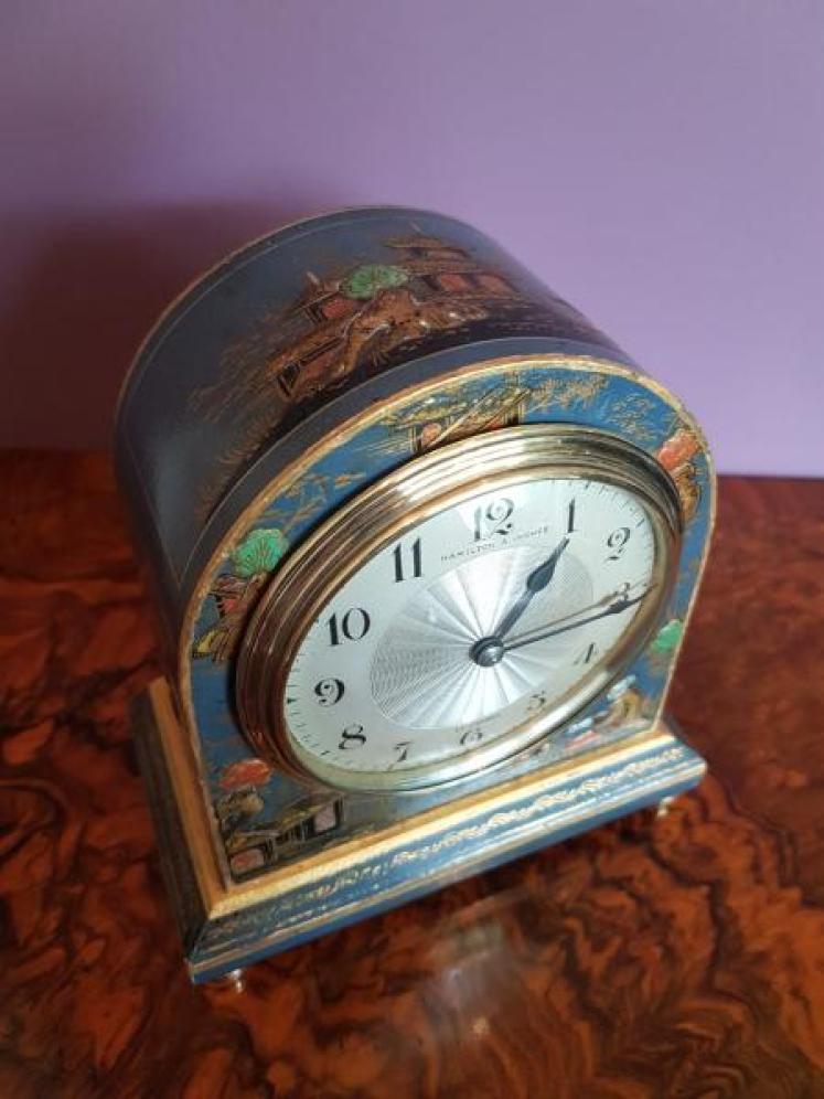 Hamilton and Inches Edinburgh Mantel Clock - Image 3