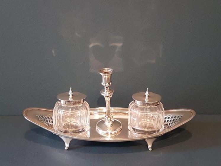 Edwardian Silver Ink Stand  - Image 1