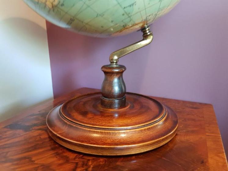 Superb Antique 1930's Phillips Plaster Terrestrial Globe - Image 3