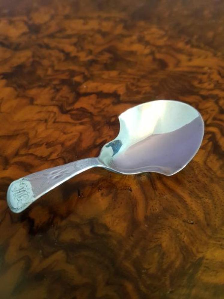 Georgian Silver Caddy Spoon - Image 1