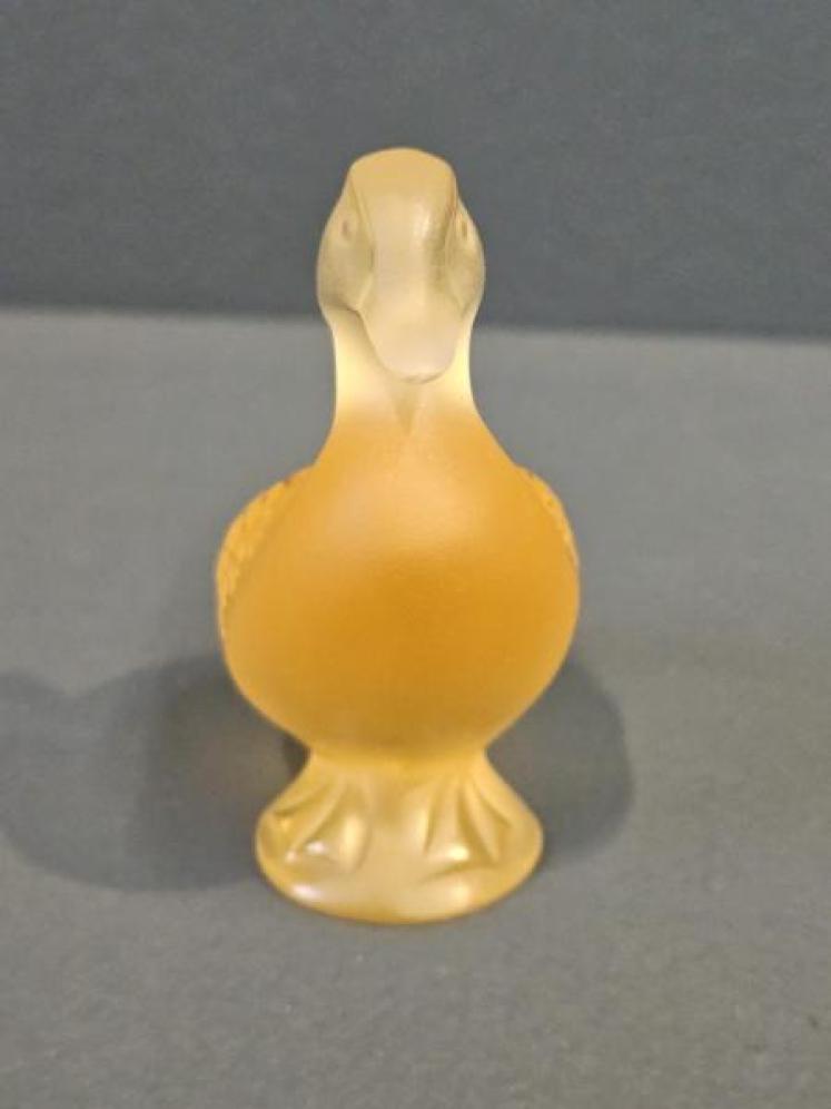 Lalique Amber Opalescent Duck - Image 3