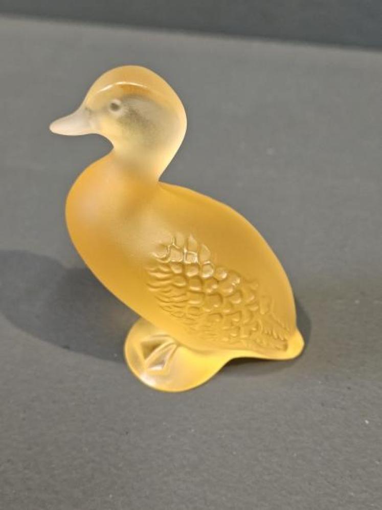 Lalique Amber Opalescent Duck - Image 5