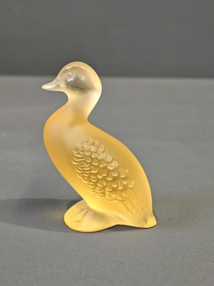 Lalique Amber Opalescent Duck - Image 6