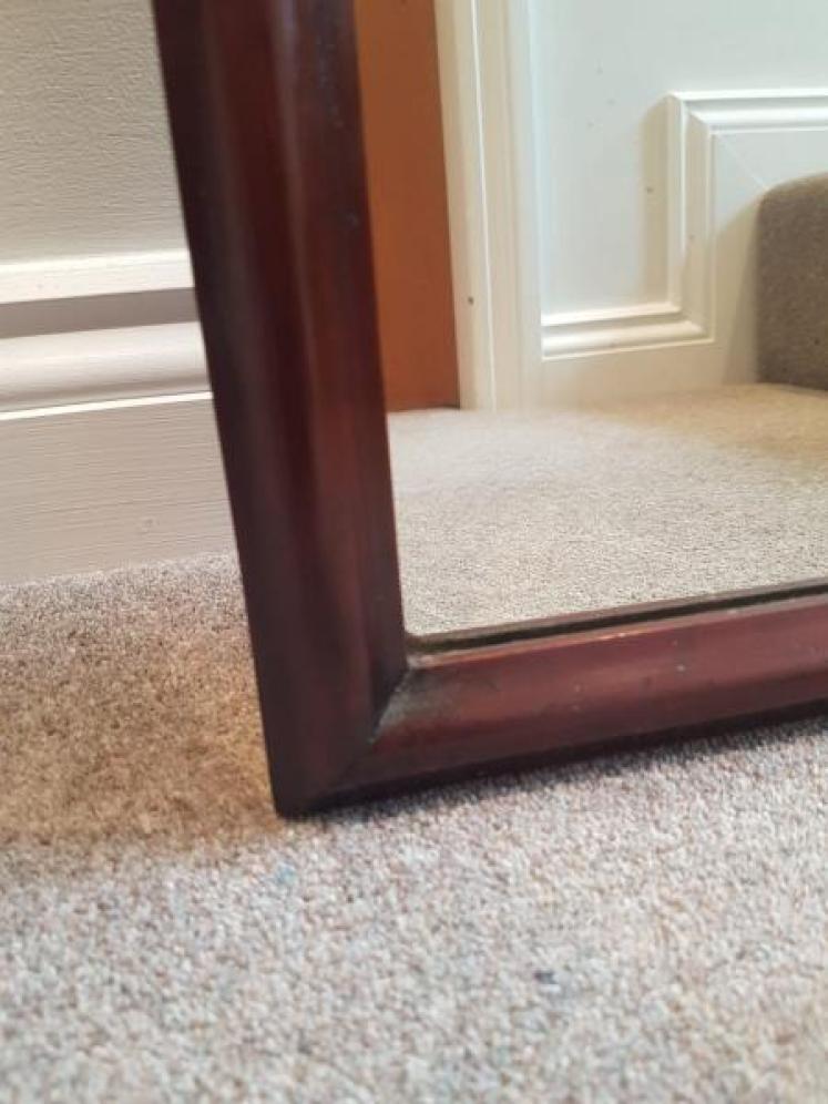 Victorian Mahogany Full Length Dressing Mirror - Image 3