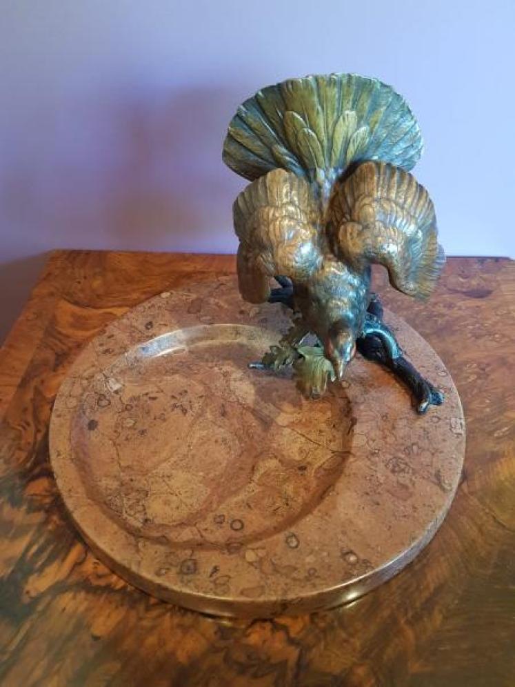 A Superb 1920's Cold Painted Bronze Desk Tidy - Image 2