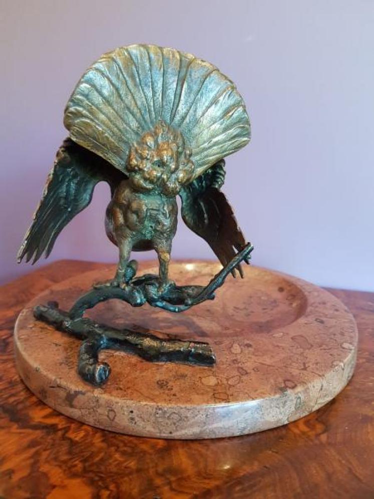 A Superb 1920's Cold Painted Bronze Desk Tidy - Image 4