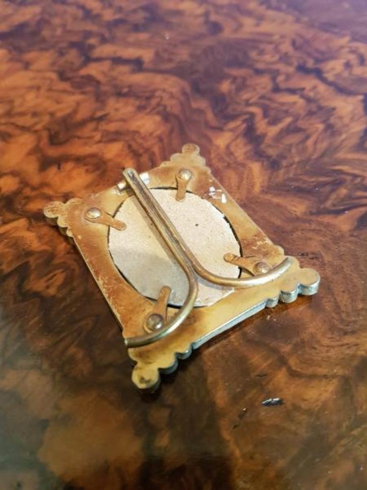 Superb 19 Century Miniature Micro Mosaic Photo Frame - Image 3