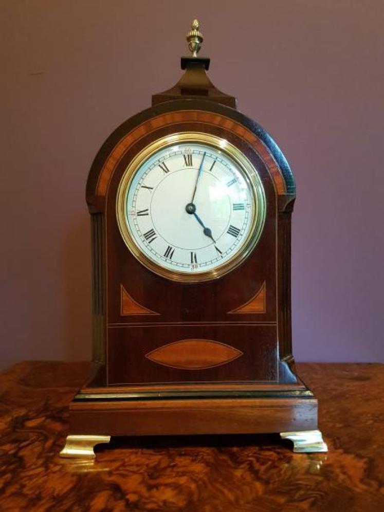 Outstanding Quality Edwardian Cushion Top Mantel Clock - Image 1