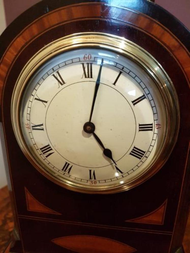 Outstanding Quality Edwardian Cushion Top Mantel Clock - Image 2