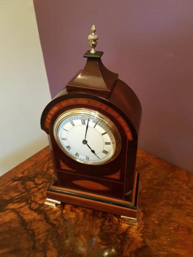 Outstanding Quality Edwardian Cushion Top Mantel Clock - Image 5