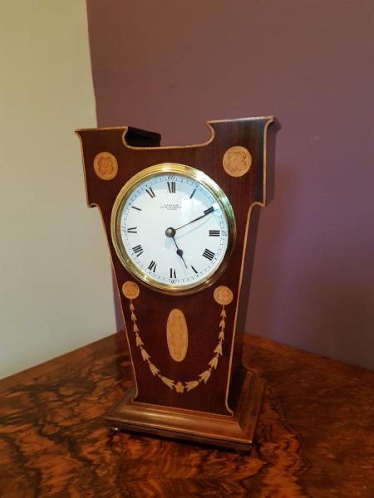 Top Quality Inlaid Edwardian Mantel Clock - Image 1