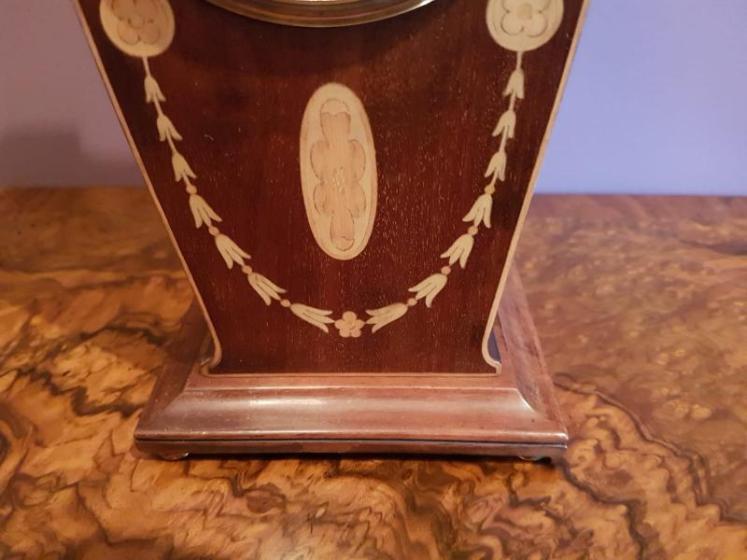Top Quality Inlaid Edwardian Mantel Clock - Image 4