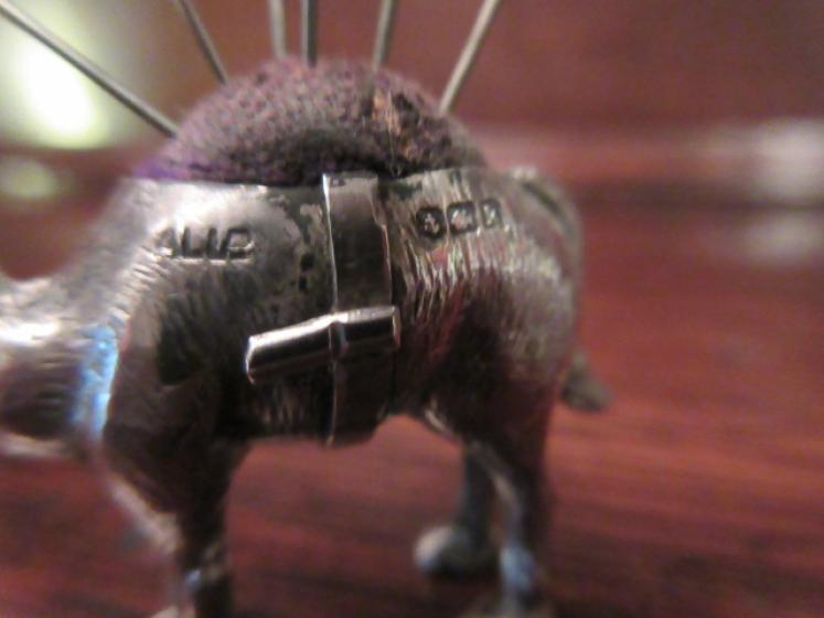 Rare Edwardian Silver Novelty 'Camel' Pin Cushion - Image 4